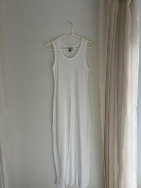 Target White Sleeveless Maxi Tank Dress